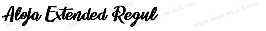 Aloja Extended Regul字体转换